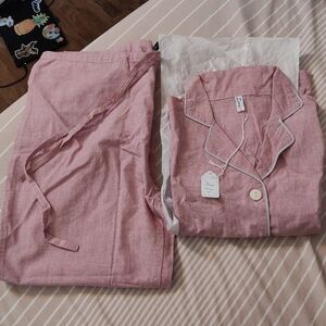 NWT Domi Red Stripe PJ Set